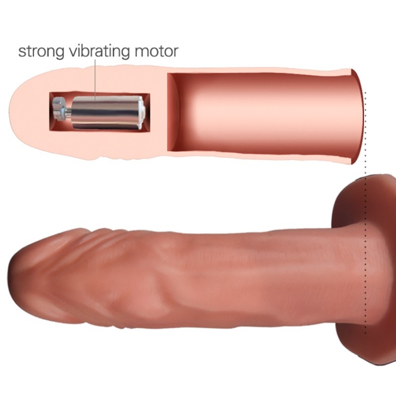 Lovetoy Vibro Hollow Strap-On - Skin