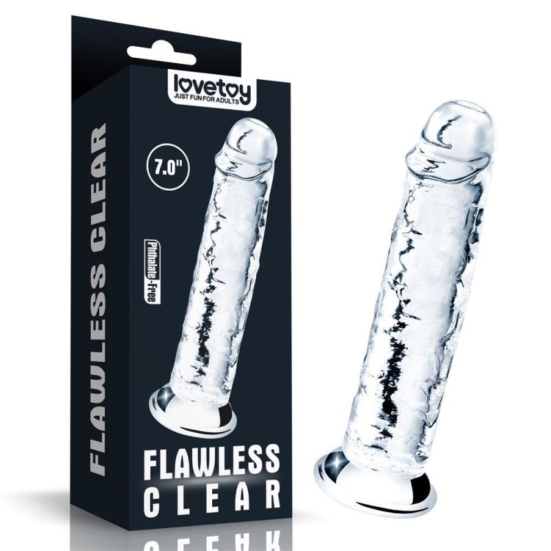 Lovetoy Flawless Dildo 7.0'' - Clear