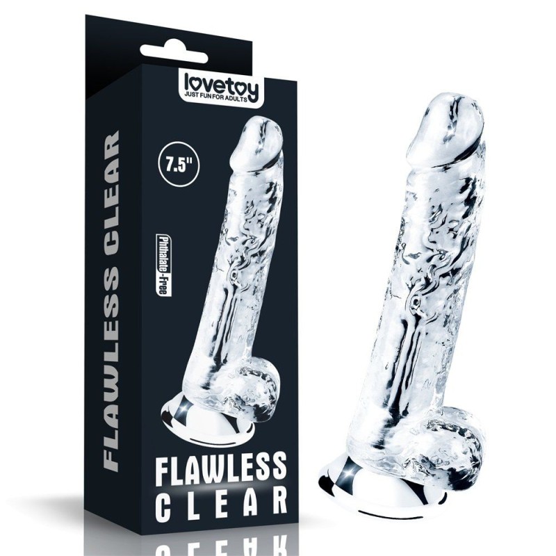 Lovetoy Flawless Dildo 7.5'' - Clear