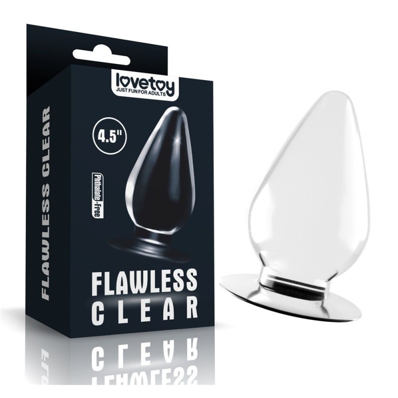 Lovetoy Flawless Anal Plug 4.5'' - Clear