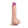 Lovetoy 7" Sliding Skin Dual Layer Dildo - Flesh