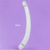 Lovetoy 14" Lumino Play Double Dildo - Clear