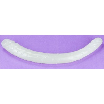 Lovetoy 14" Lumino Play Double Dildo - Clear