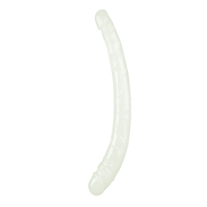 Lovetoy 14" Lumino Play Double Dildo - Clear