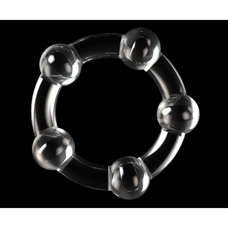 Lovetoy Power Plus Triple Beaded Ring Set - Clear