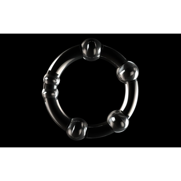 Lovetoy Power Plus Triple Beaded Ring Set - Clear