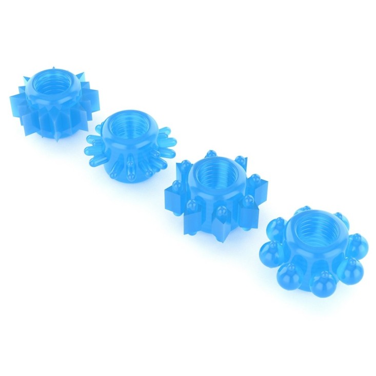 Lovetoy Lumino Play Ring Set 4 pcs - Blue