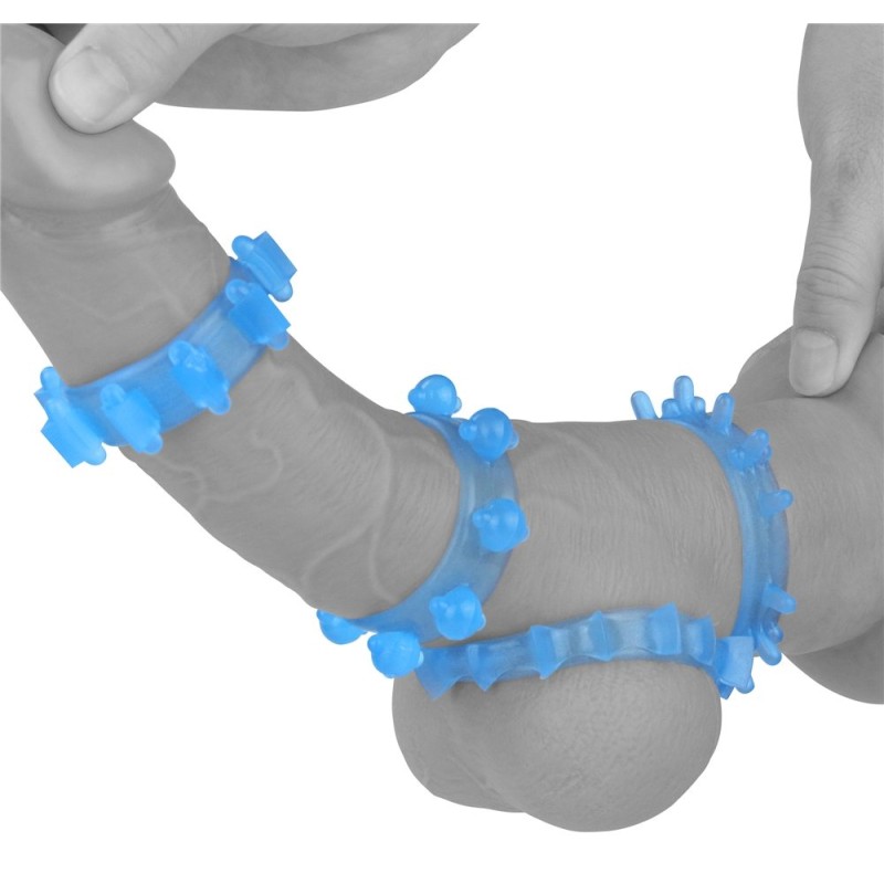 Lovetoy Lumino Play Ring Set 4 pcs - Blue