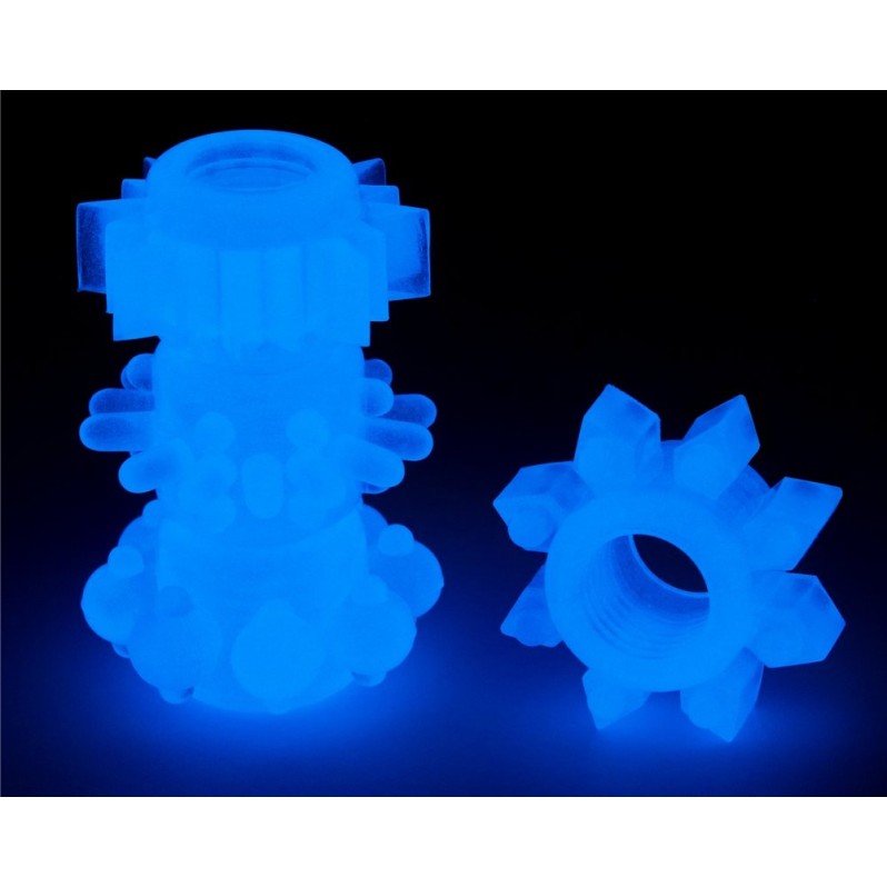 Lovetoy Lumino Play Ring Set 4 pcs - Blue