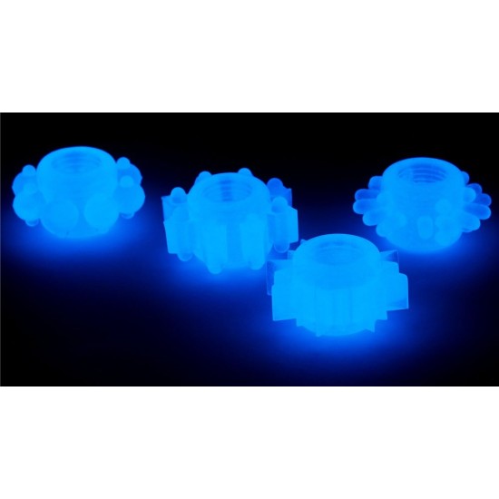 Lovetoy Lumino Play Ring Set 4 pcs - Blue