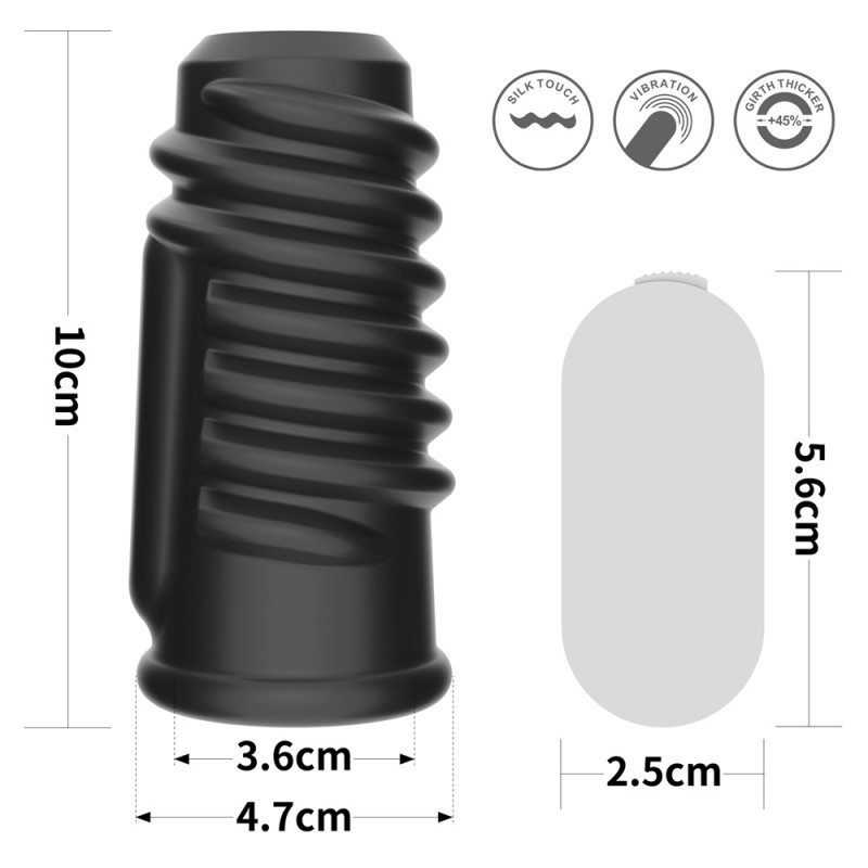 Lovetoy Knights Spiral Vibro Ring - White