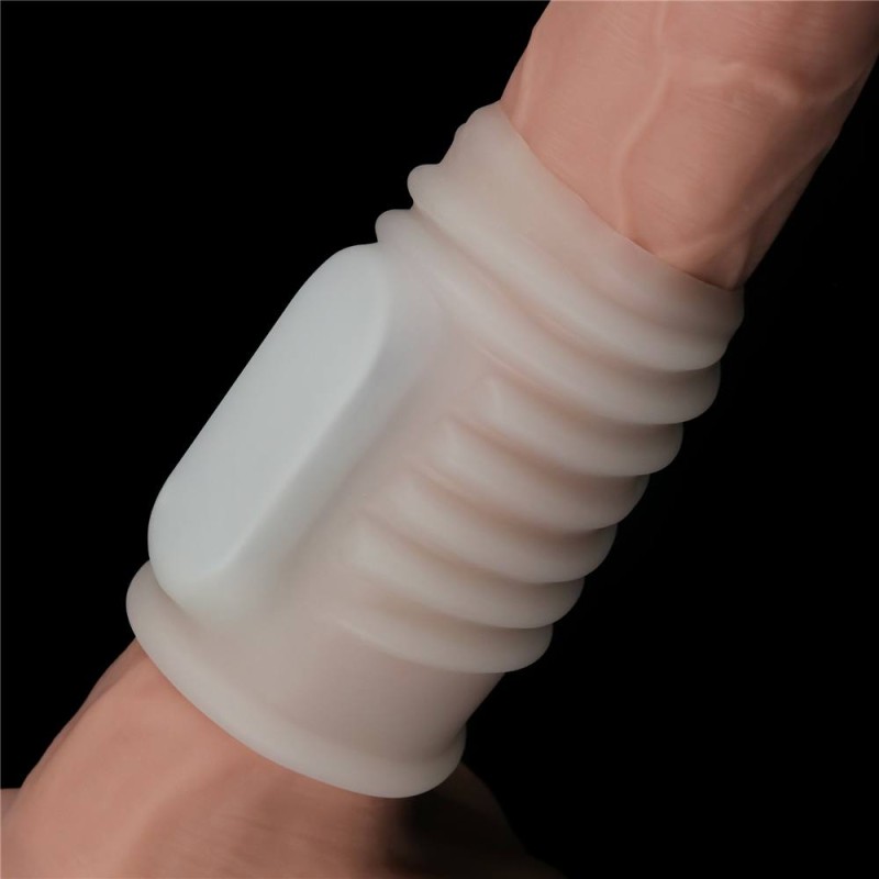 Lovetoy Knights Spiral Vibro Ring - White