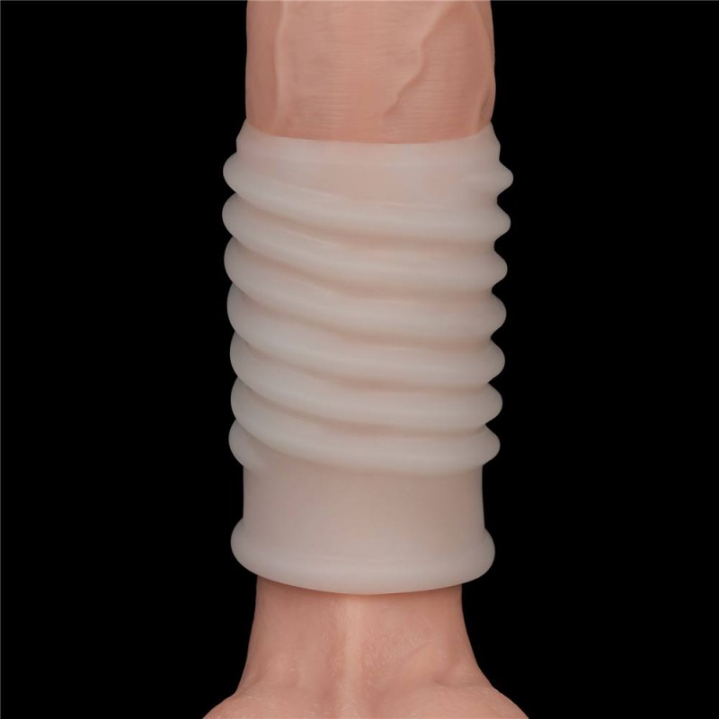 Lovetoy Knights Spiral Vibro Ring - White