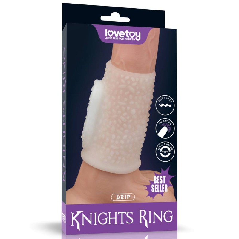Lovetoy Knights Drip Vibro Ring - White