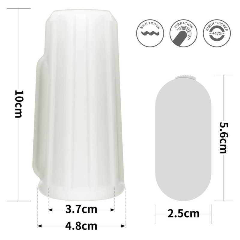 Lovetoy Knights Ridge Vibro Ring - White