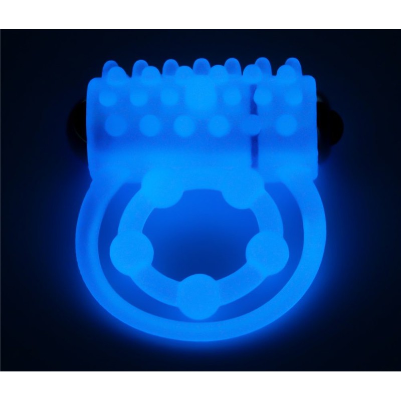 Lovetoy Lumino Play Vibro Double Ring - Blue