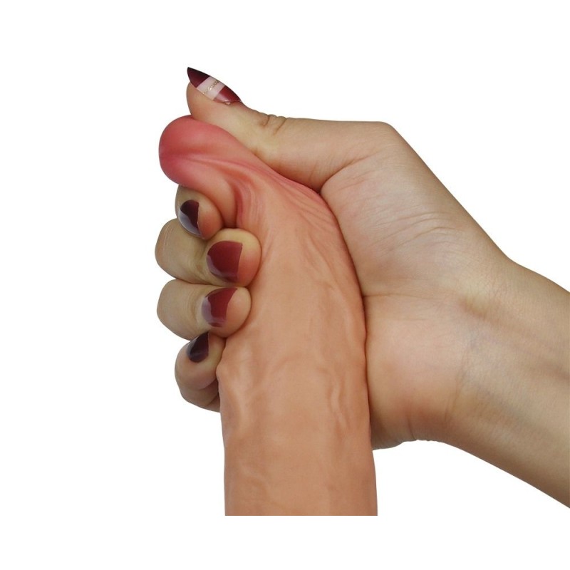 Lovetoy 8" Dual Layered Nature Cock - Flesh
