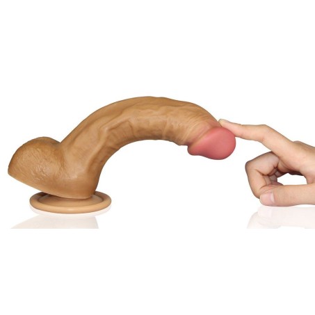 Lovetoy 8" Dual Layered Nature Cock - Flesh