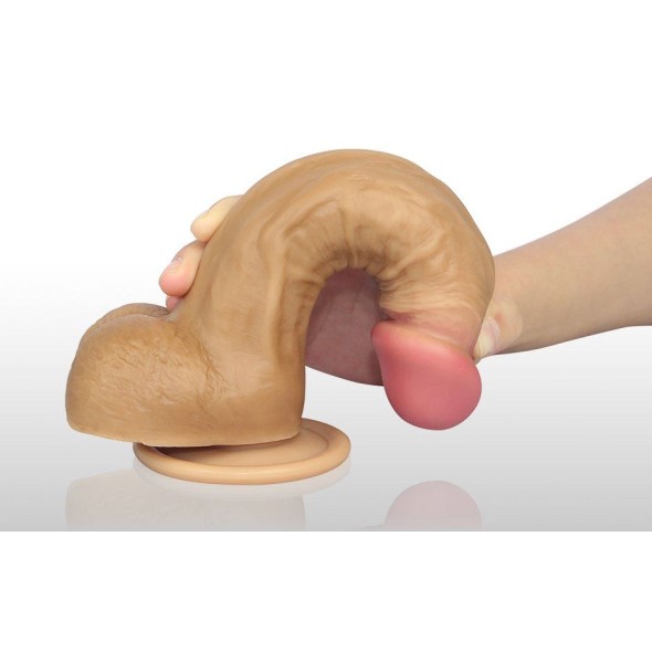 Lovetoy 8" Dual Layered Nature Cock - Flesh