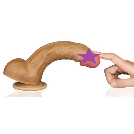 Lovetoy 8" Dual Layered Nature Cock - Flesh