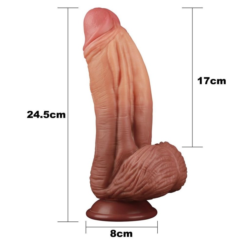 Lovetoy 10" Dual Layered King Sized Cock