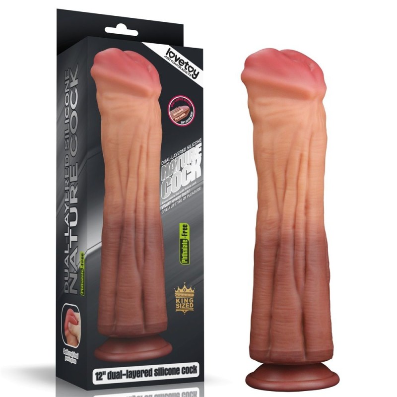 Lovetoy 12'' Dual Layered King Sized Cock