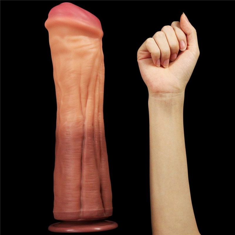 Lovetoy 12'' Dual Layered King Sized Cock