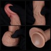 Lovetoy 7" Dual Layered Natural Dildo - Brown