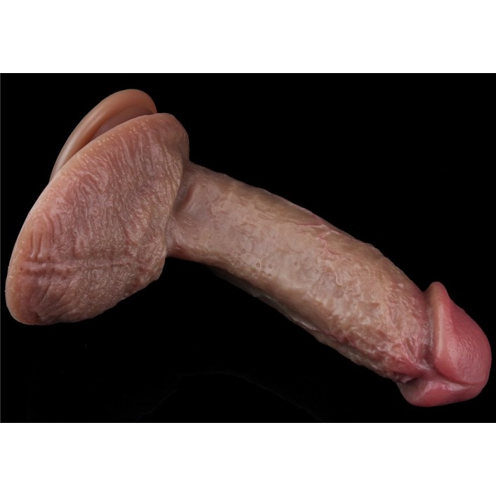 Lovetoy 7.5'' Dual Layered Platinum Silicone Cock