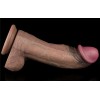 Lovetoy 11" XXL Dual Layered Cock - Brown