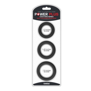 Lovetoy Power Plus Snug Rings - Black