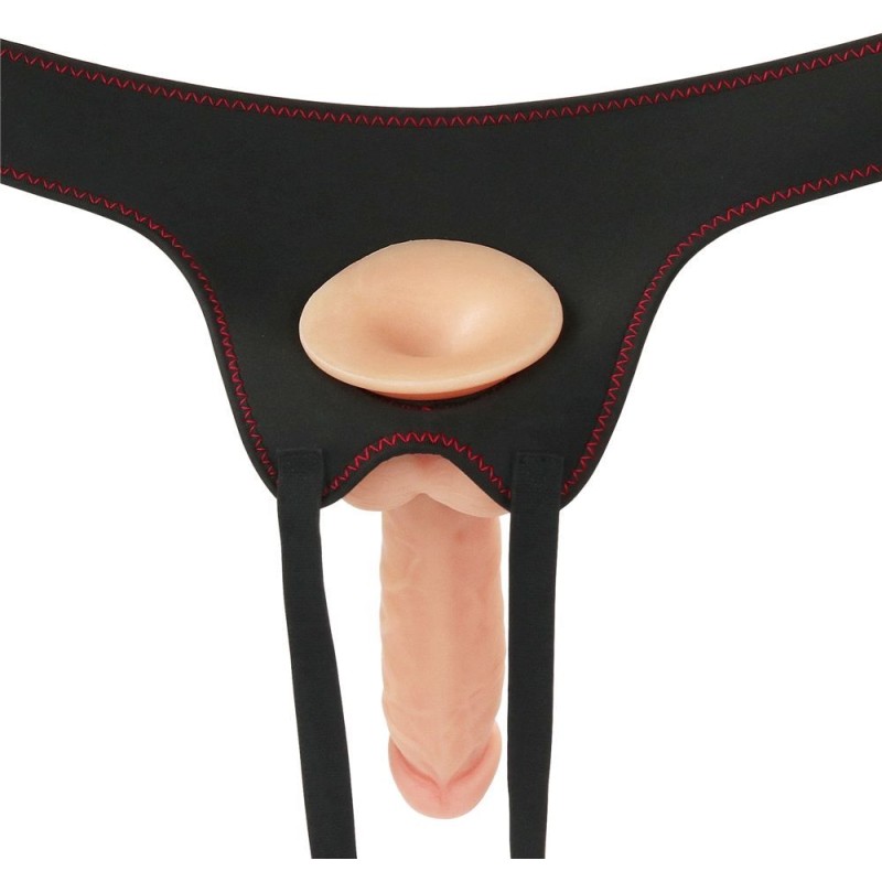 Lovetoy Easy Strapon Set w Balls 7.5'' - Flesh