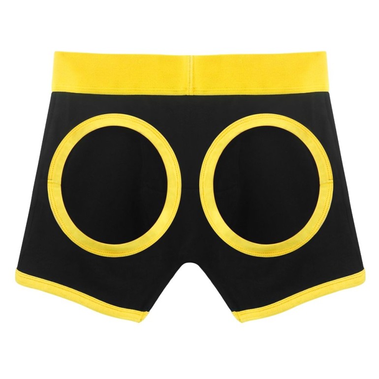 Lovetoy Horny Strapon Shorts - Black - XS/S