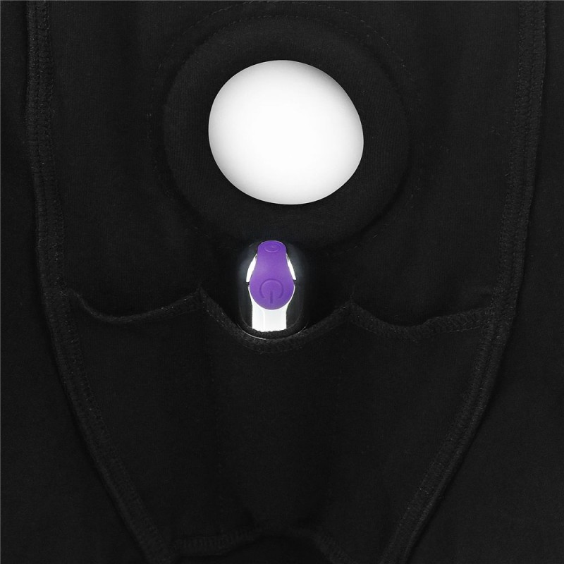 Lovetoy Horny Strapon Shorts - Black - XS/S