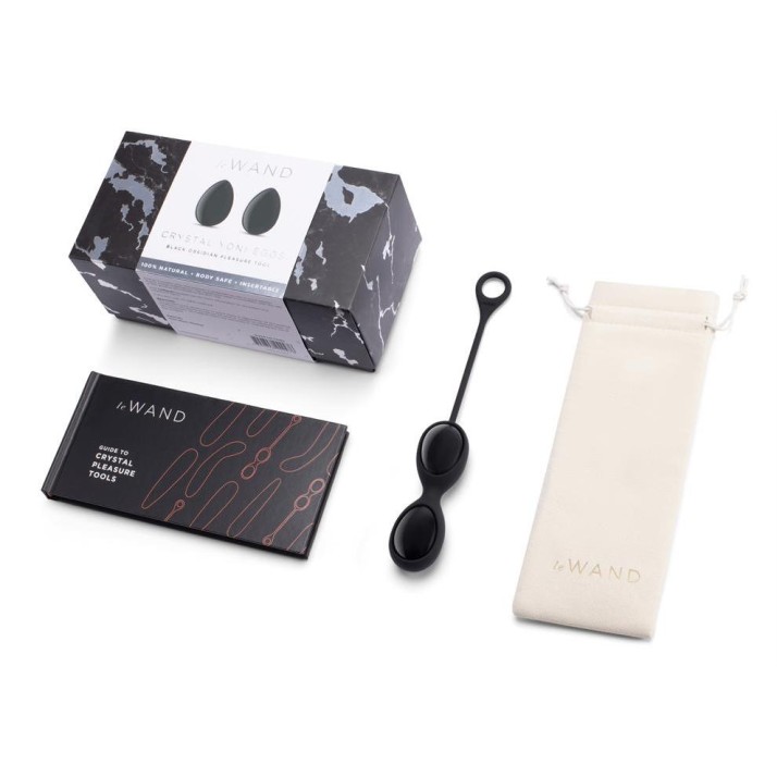 Le Wand Crystal Yoni Eggs - Black Obsidian