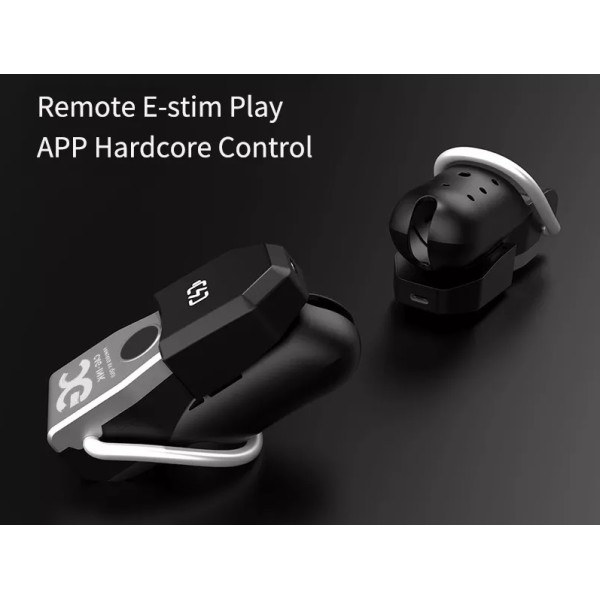 QIUI APP Controlled Chastity Device L - Black