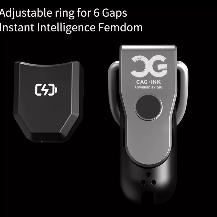 QIUI APP Controlled Chastity Device L - Black
