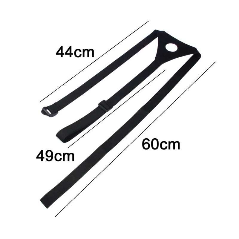 A-One Double Dildo Belt - Black