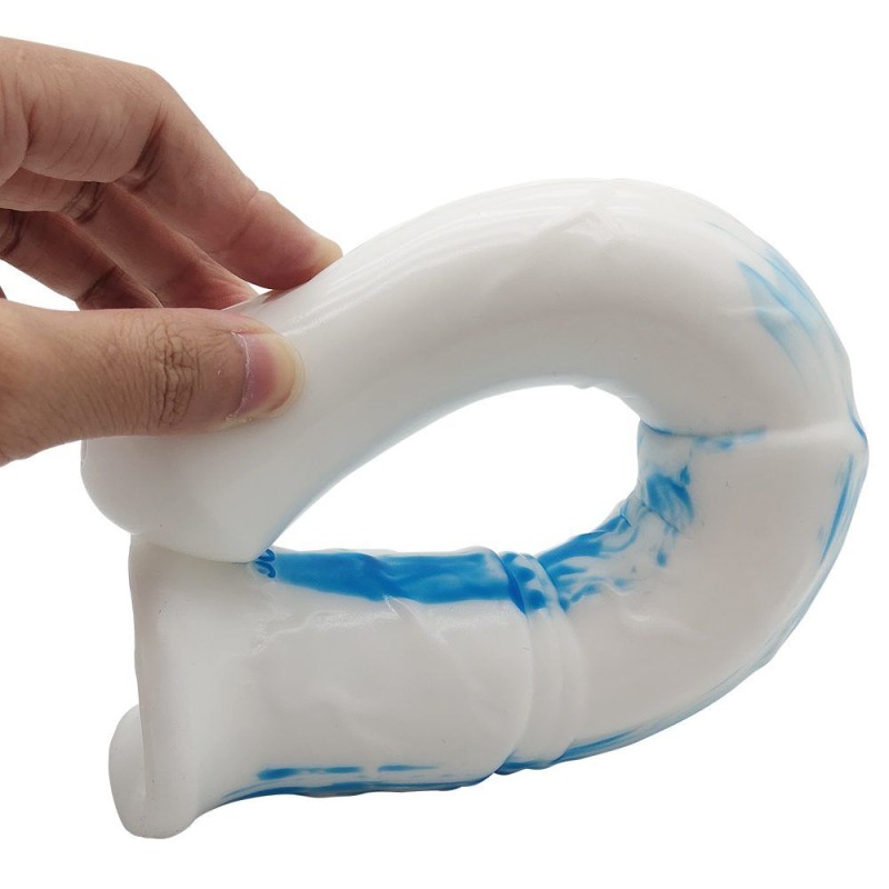 FAAK Horse Long Dildo - White/Blue