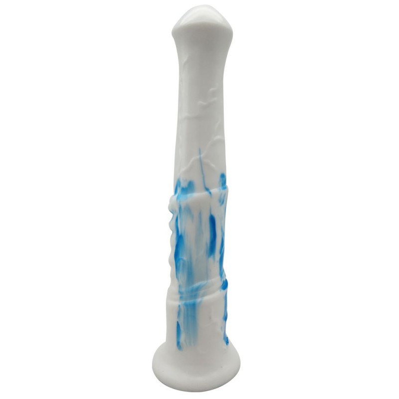 FAAK Horse Long Dildo - White/Blue