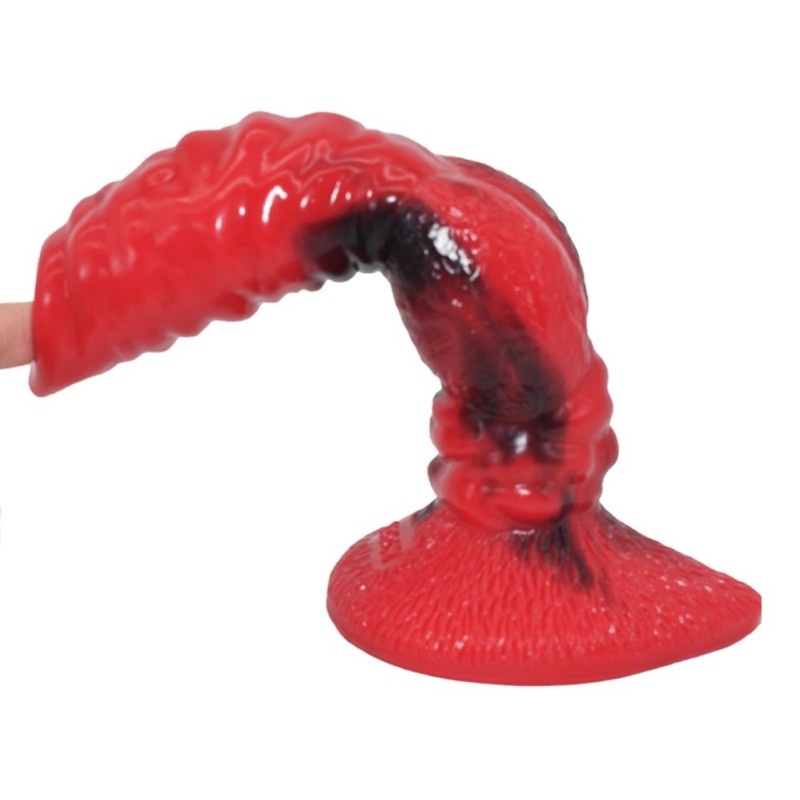 FAAK Wolfdog Dildo - Red/Black