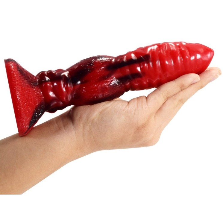 FAAK Wolfdog Dildo - Red/Black