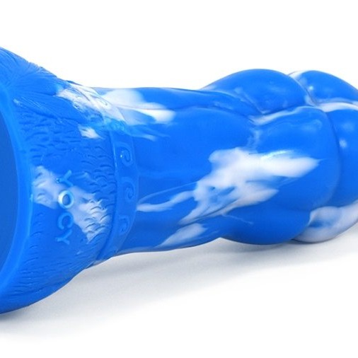 FAAK Mythical Beast Gluttony Dildo - Blue/White