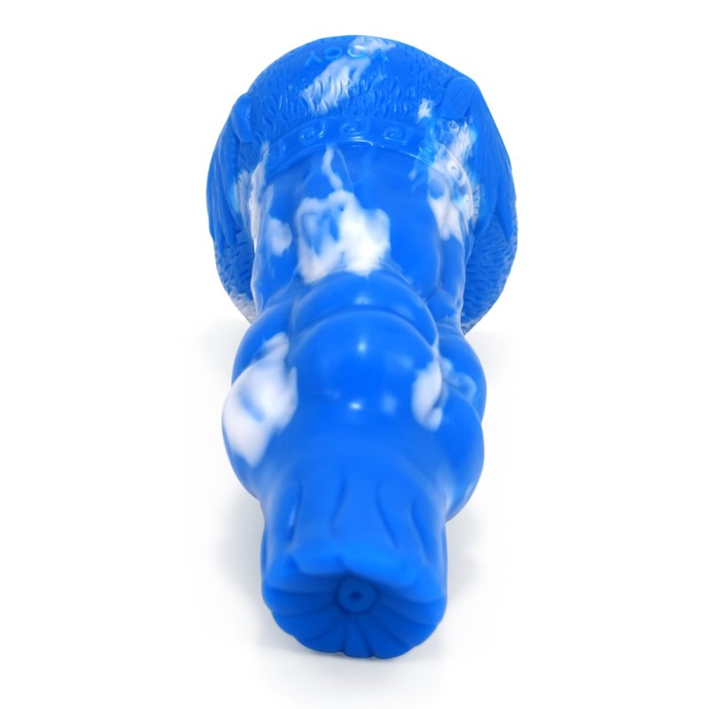 FAAK Mythical Beast Gluttony Dildo - Blue/White