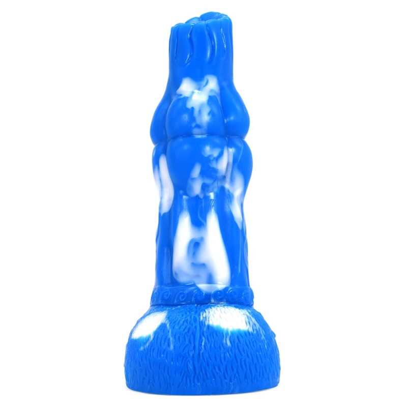 FAAK Mythical Beast Gluttony Dildo - Blue/White