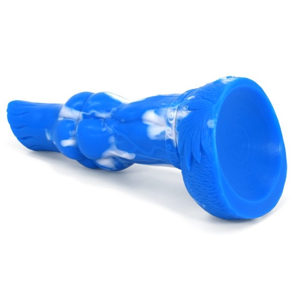 FAAK Mythical Beast Gluttony Dildo - Blue/White