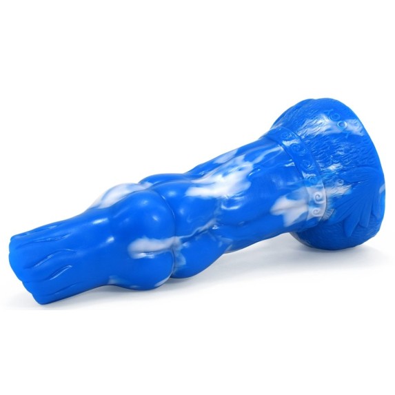 FAAK Mythical Beast Gluttony Dildo - Blue/White