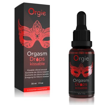 Orgie Orgasm Drops Kissable - Conta Gotas - 30ml