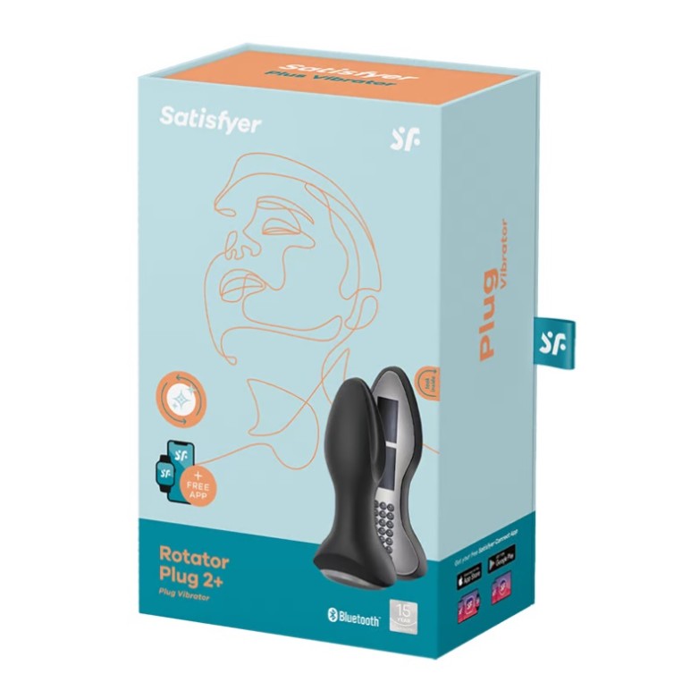 Satisfyer Rotator Vibro Plug 2 Plus - Black