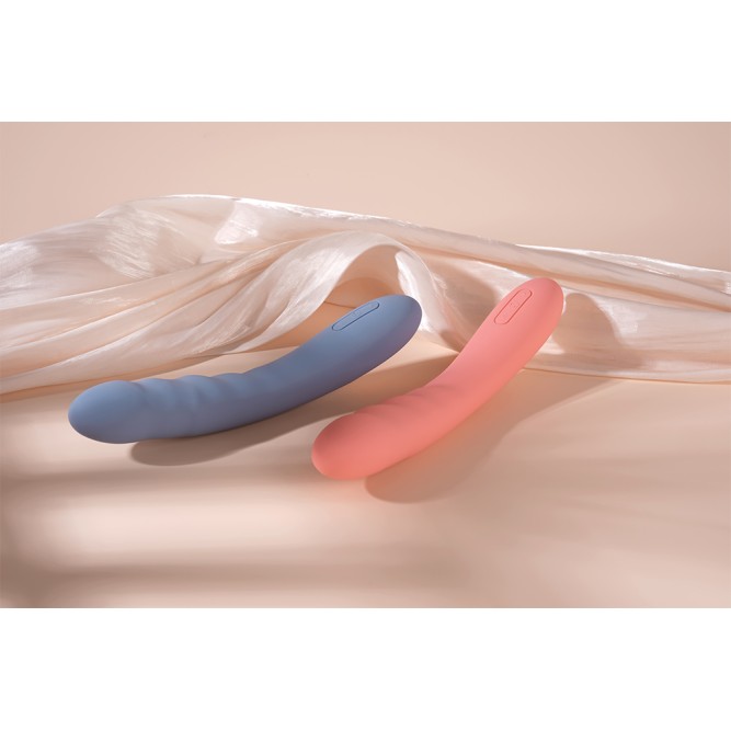 SVAKOM Ava Neo Interactive Thrusting Vibrator - Cornflower Blue